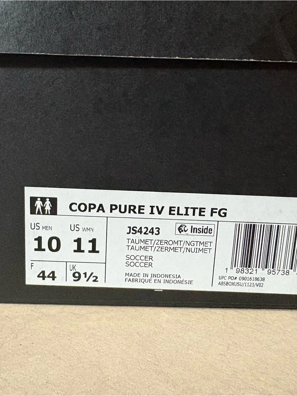 adidas Copa Pure II Elite FG Soccer Cleats Silver/White JS2423 US 10